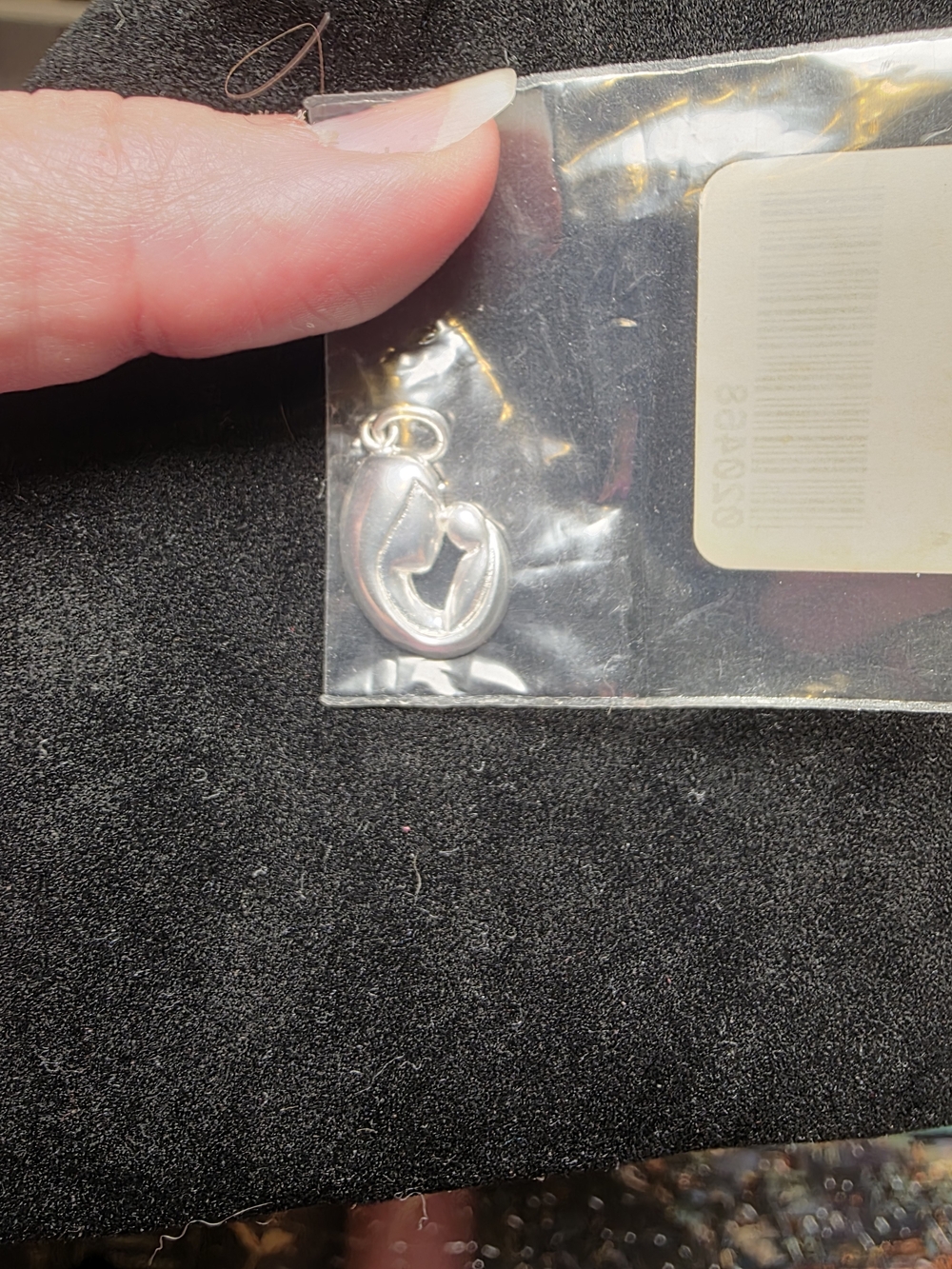 Silver Mother & Child Pendant - Elegant Women's Jewelry